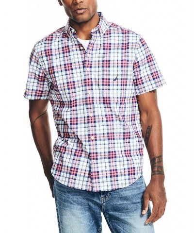 Men's Classic-Fit Stretch Short-Sleeve Poplin Shirts Pink $20.68 Shirts