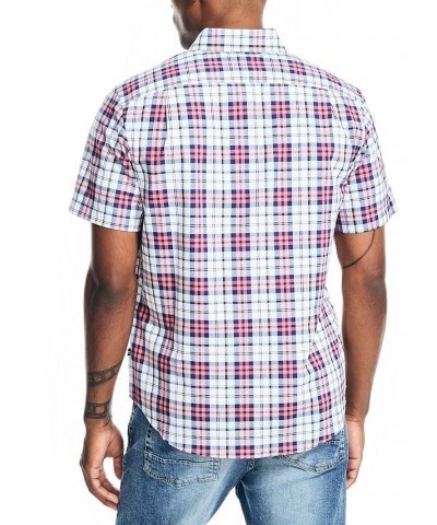 Men's Classic-Fit Stretch Short-Sleeve Poplin Shirts Pink $20.68 Shirts