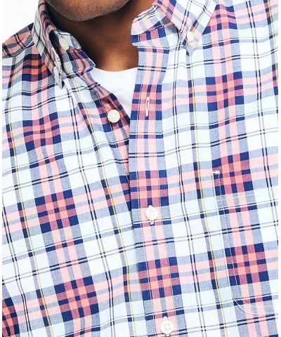 Men's Classic-Fit Stretch Short-Sleeve Poplin Shirts Pink $20.68 Shirts