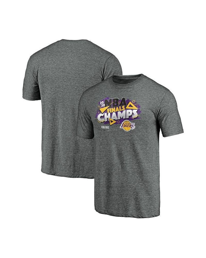 Men's Heather Gray Los Angeles Lakers 2020 NBA Finals Champions Saved By The Buzzer Tri-Blend T-shirt $14.62 T-Shirts