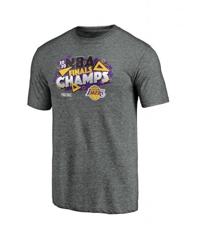 Men's Heather Gray Los Angeles Lakers 2020 NBA Finals Champions Saved By The Buzzer Tri-Blend T-shirt $14.62 T-Shirts