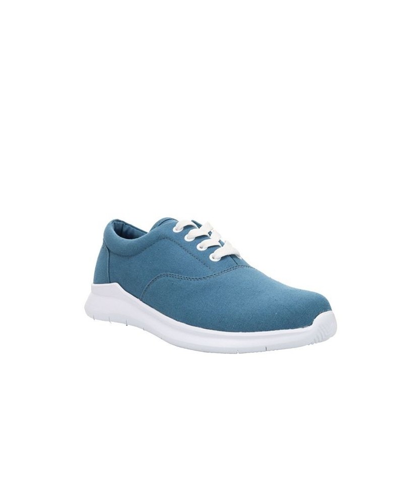 Women's Flicker Canvas Sneakers Blue $38.22 Shoes