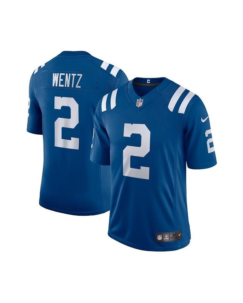 Men's Carson Wentz Royal Indianapolis Colts Vapor Limited Jersey $76.80 Jersey