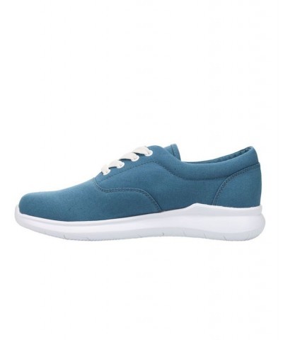 Women's Flicker Canvas Sneakers Blue $38.22 Shoes