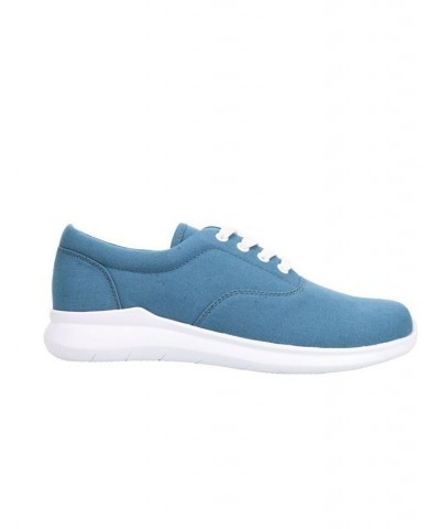 Women's Flicker Canvas Sneakers Blue $38.22 Shoes