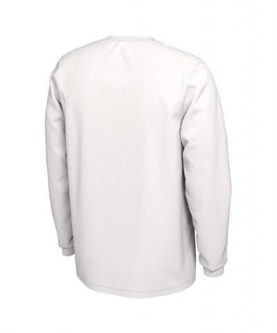 Men's White Georgia Bulldogs Ball In Bench Long Sleeve T-shirt $22.39 T-Shirts