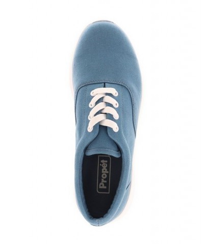 Women's Flicker Canvas Sneakers Blue $38.22 Shoes