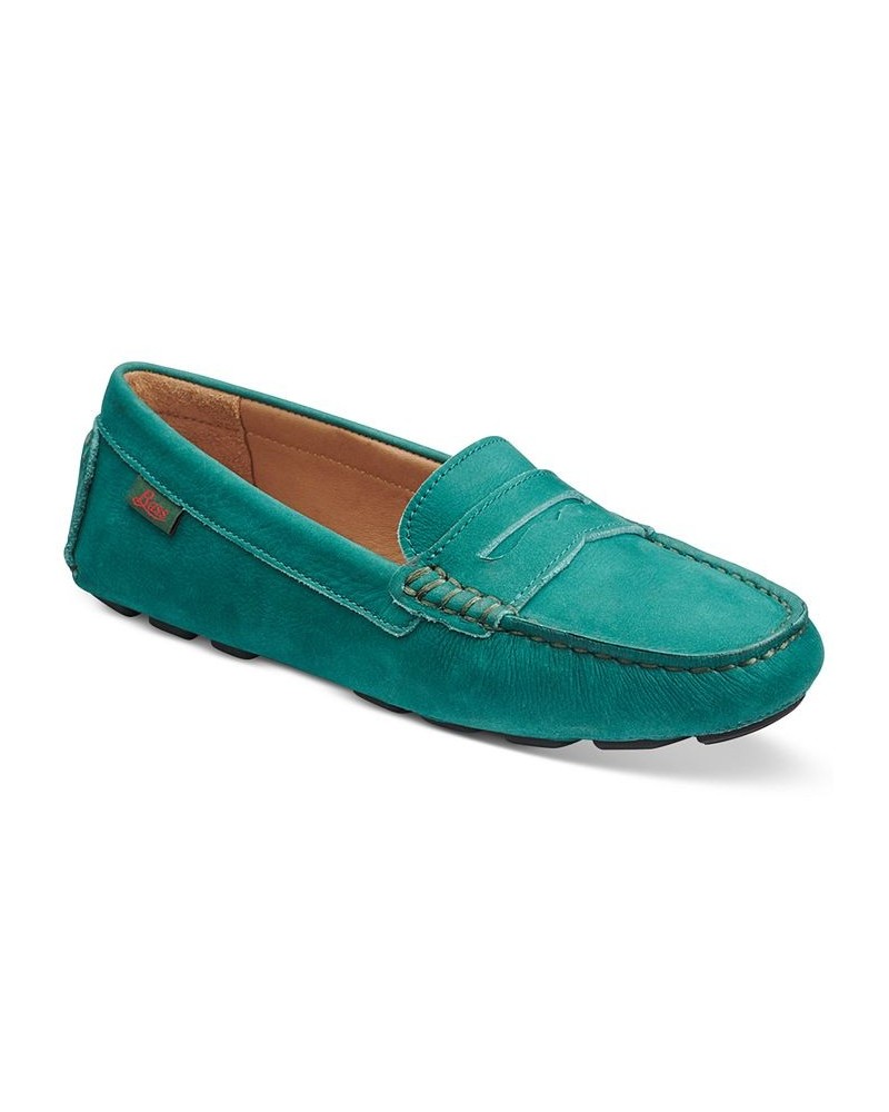 Women's Dylan Driver Moc Loafers Blue $38.91 Shoes