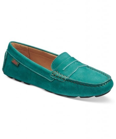 Women's Dylan Driver Moc Loafers Blue $38.91 Shoes