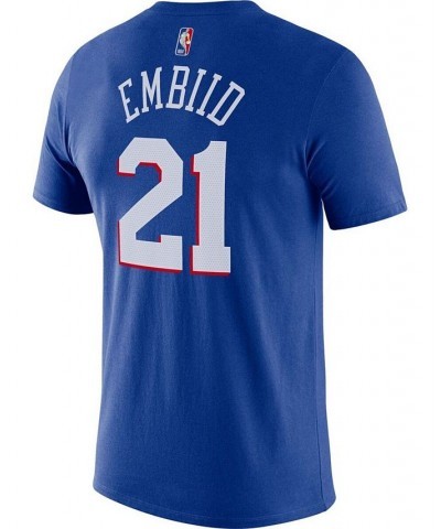 Men's Joel Embiid Royal Philadelphia 76ers Diamond Icon Name Number T-shirt $18.06 T-Shirts