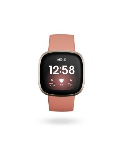 Versa 3 Pink Clay Strap Smart Watch 39mm $65.08 Accessories