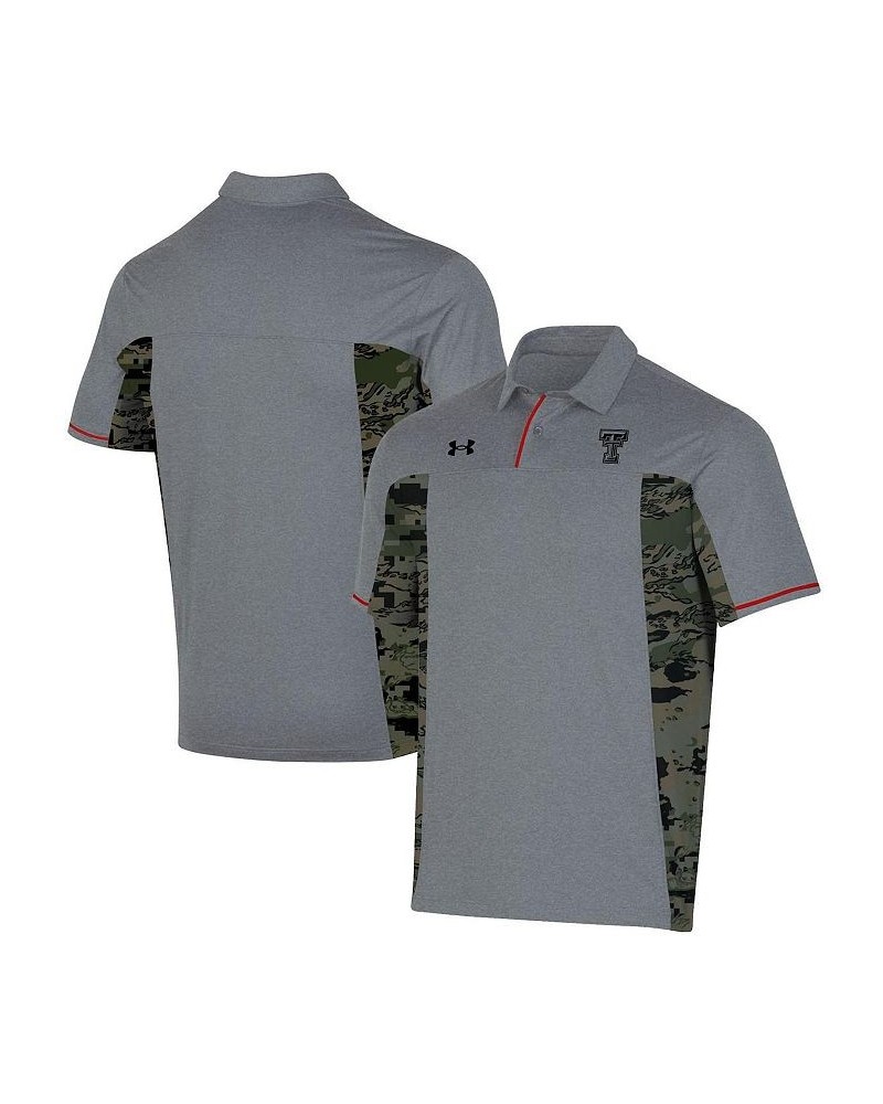 Men's Gray Texas Tech Red Raiders Freedom Polo Shirt $46.20 Polo Shirts