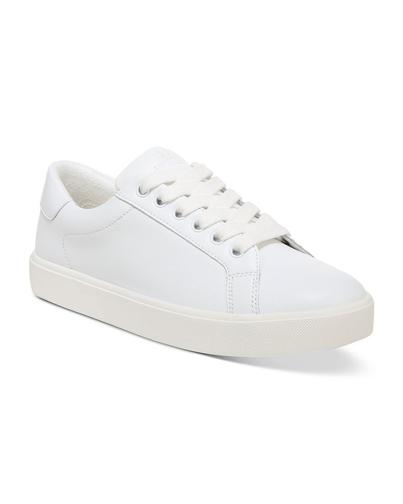 Ethyl Lace-Up Low-Top Sneakers White $36.80 Shoes