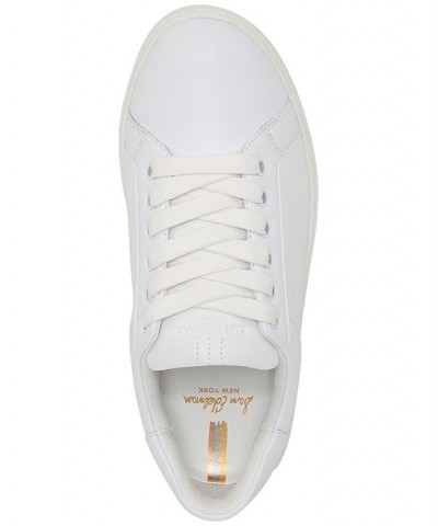 Ethyl Lace-Up Low-Top Sneakers White $36.80 Shoes