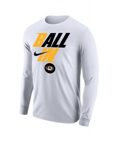 Men's White Missouri Tigers Legend Bench Long Sleeve T-shirt $22.50 T-Shirts