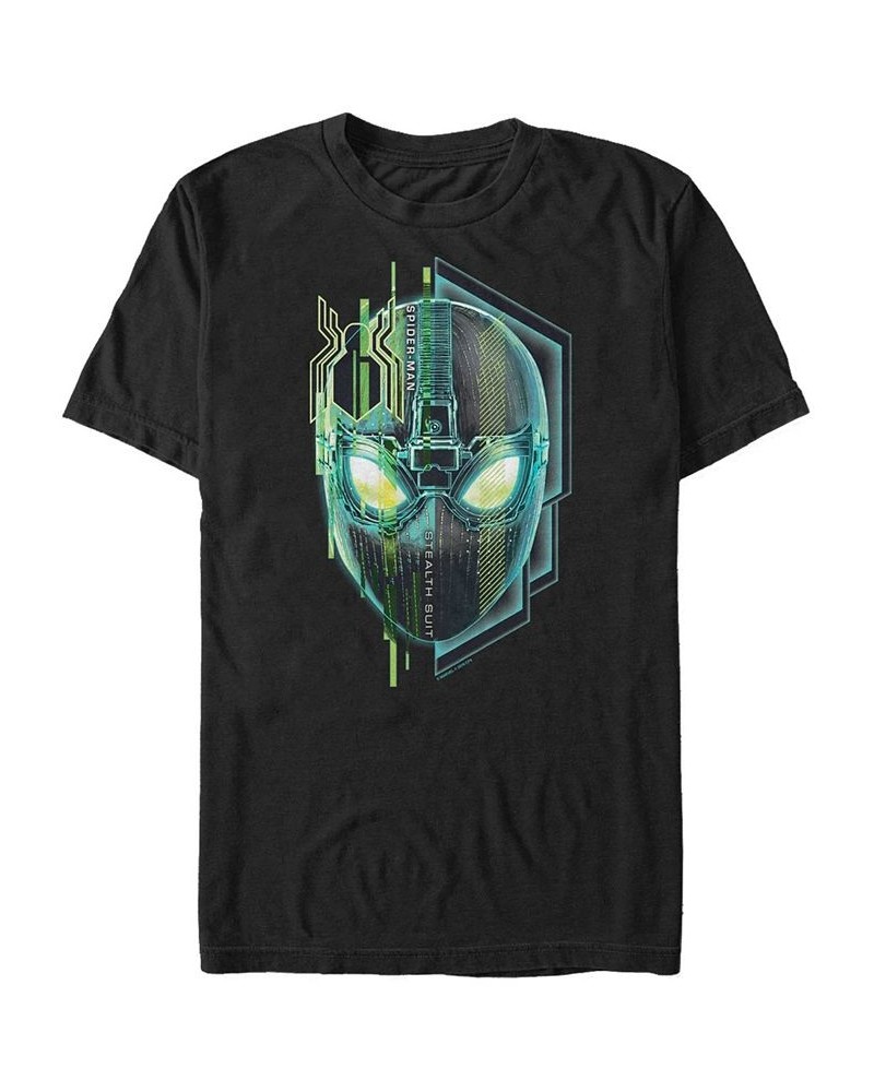 Marvel Men's Spider-Man Far From Home Stealth Suit Big Face, Short Sleeve T-shirt Black $14.35 T-Shirts