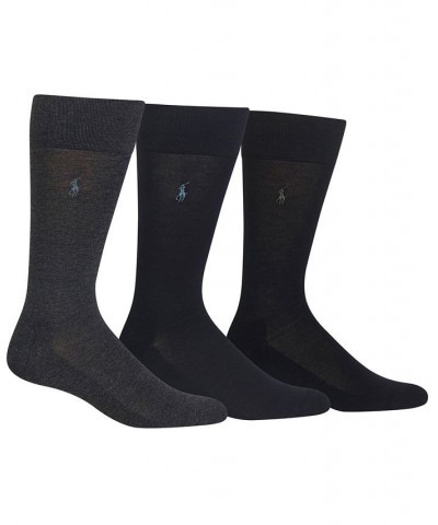 3 Pack Dress Men's Socks Black $14.96 Socks