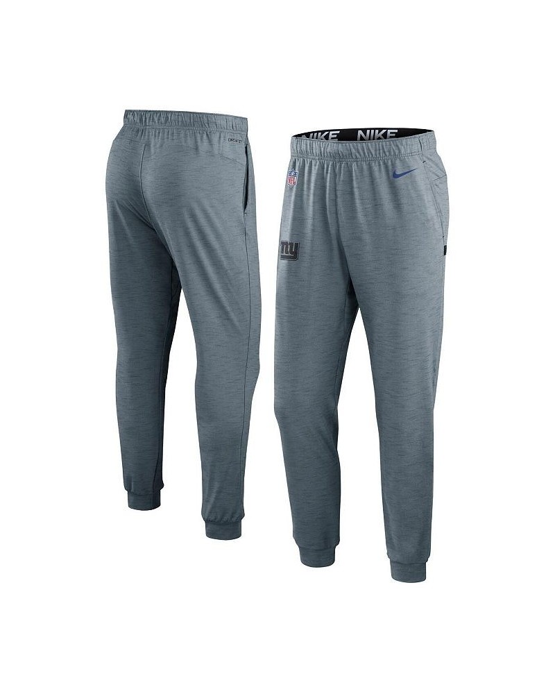 Men's Heather Gray New York Giants Sideline Pop Player Performance Lounge Pants $47.00 Pajama