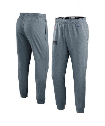 Men's Heather Gray New York Giants Sideline Pop Player Performance Lounge Pants $47.00 Pajama