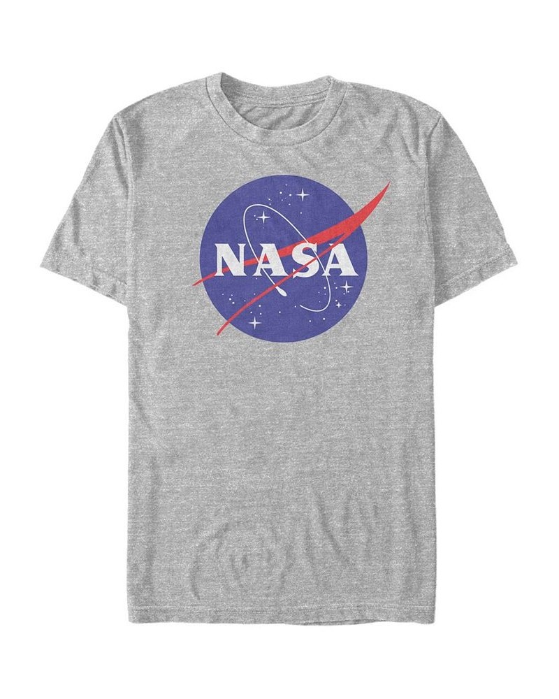 NASA Men's Classic Circle Logo Short Sleeve T- shirt Gray $20.99 T-Shirts