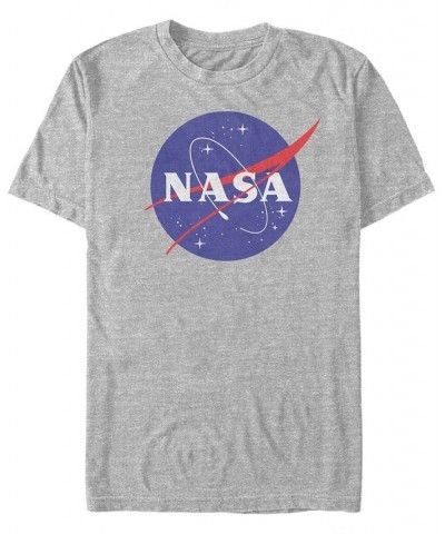 NASA Men's Classic Circle Logo Short Sleeve T- shirt Gray $20.99 T-Shirts