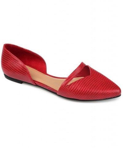 Women's Braely Flat Red $41.59 Shoes