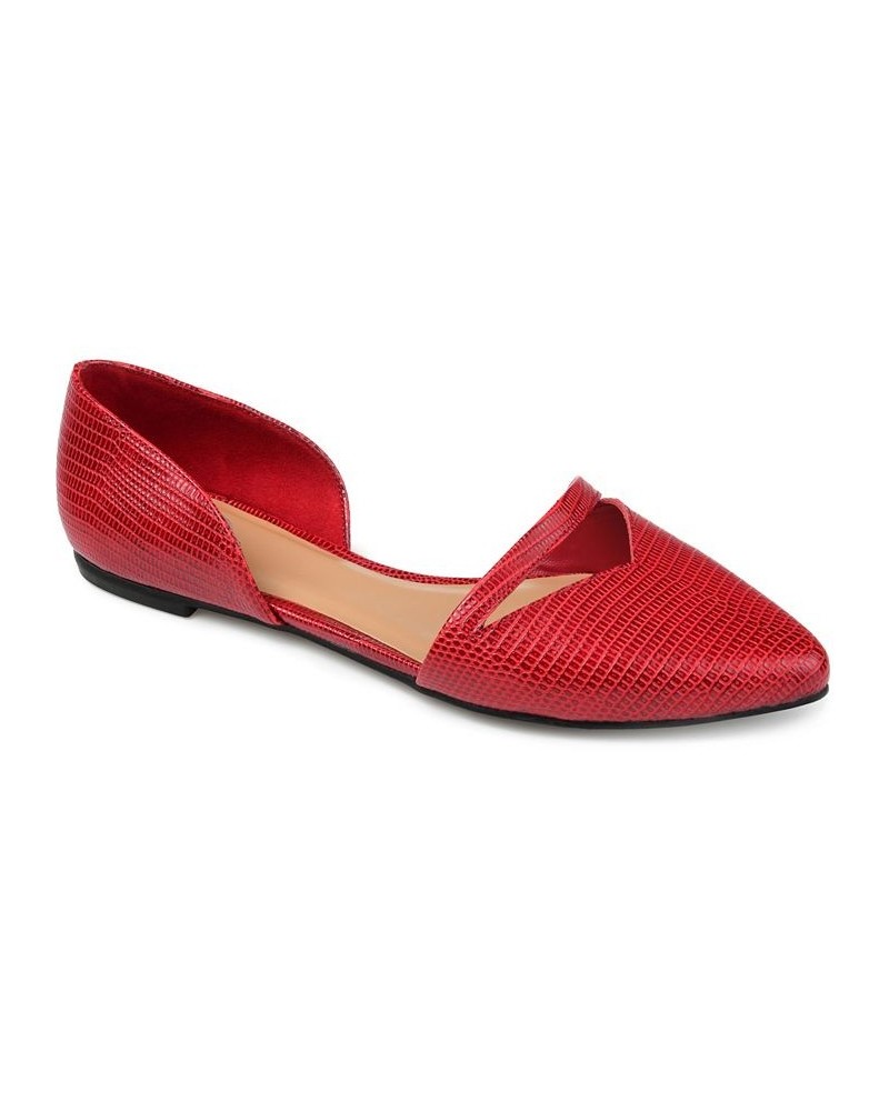 Women's Braely Flat Red $41.59 Shoes