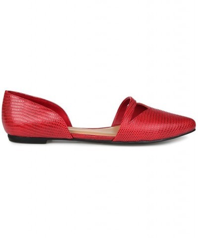 Women's Braely Flat Red $41.59 Shoes