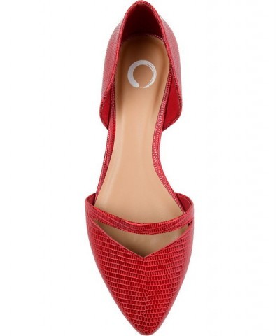 Women's Braely Flat Red $41.59 Shoes