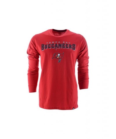 Men's Tampa Bay Buccaneers Pregame Super Rival Long-Sleeve T-Shirt $14.96 T-Shirts