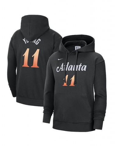 Men's Trae Young Black Atlanta Hawks 2022/23 City Edition Name and Number Pullover Hoodie $35.70 Sweatshirt