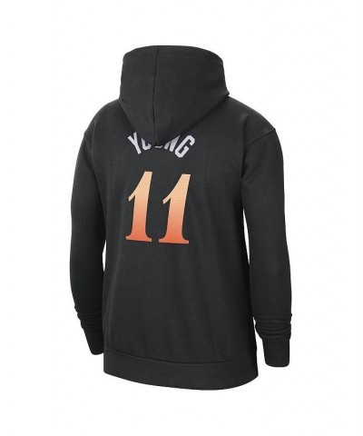 Men's Trae Young Black Atlanta Hawks 2022/23 City Edition Name and Number Pullover Hoodie $35.70 Sweatshirt