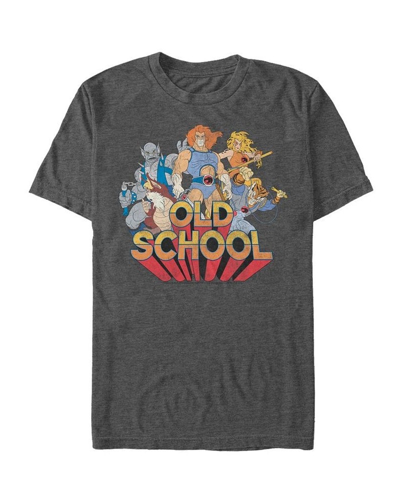 Men's Thundercats Old School Short Sleeve T-shirt Gray $16.80 T-Shirts