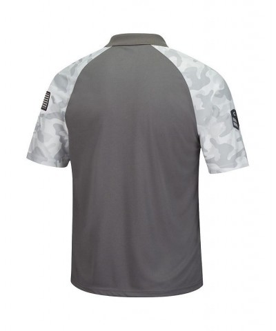 Men's Gray, Camo Virginia Tech Hokies OHT Military-Inspired Appreciation Raglan Zoomie Polo Shirt $28.20 Polo Shirts