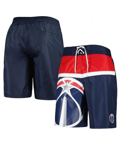 Men's Navy Washington Wizards Sea Wind Swim Trunks $33.14 Swimsuits