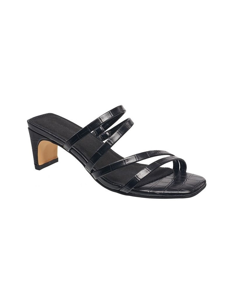 Women's Parker Heeled Sandals Black $41.16 Shoes