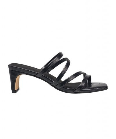 Women's Parker Heeled Sandals Black $41.16 Shoes