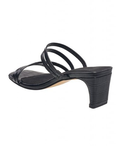 Women's Parker Heeled Sandals Black $41.16 Shoes