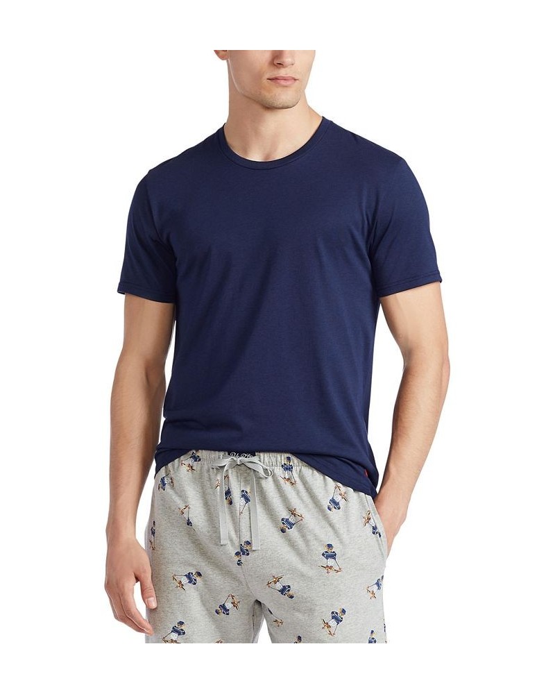 Men's Tall Supreme Comfort T-Shirt Blue $37.10 Pajama