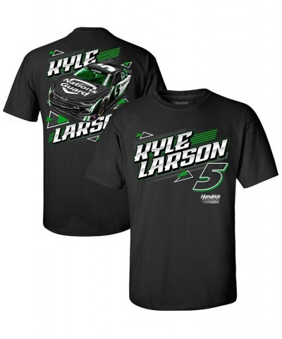 Men's Black Kyle Larson Nations Guard Car 2-Spot T-shirt $18.28 T-Shirts