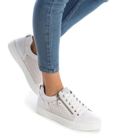 Women's Lace-Up Sneakers 4385402 White $37.07 Shoes