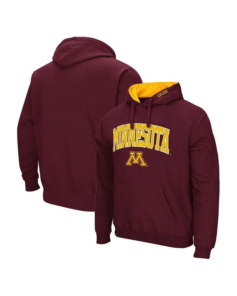 Men's Maroon Minnesota Golden Gophers Arch Logo 3.0 Pullover Hoodie $20.68 Sweatshirt