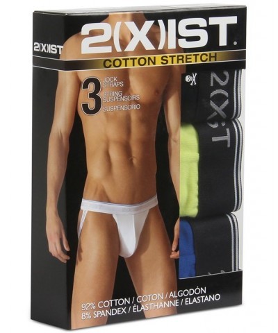 Men's Cotton Stretch 3 Pack No-Show Trunk Black $22.36 Underwear