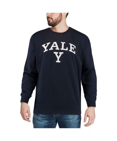 Men's Navy Yale Bulldogs Arch Logo Crew Neck Sweatshirt $25.20 Sweatshirt