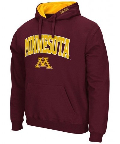 Men's Maroon Minnesota Golden Gophers Arch Logo 3.0 Pullover Hoodie $20.68 Sweatshirt