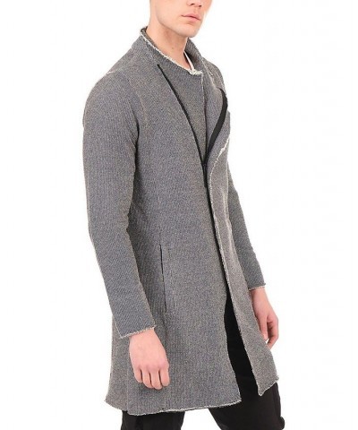 Modern Longline Zippered Cardigan Gray $52.00 Sweaters