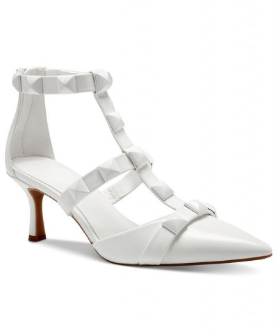 Women's Gilana Studded Dress Sandals White $53.73 Shoes