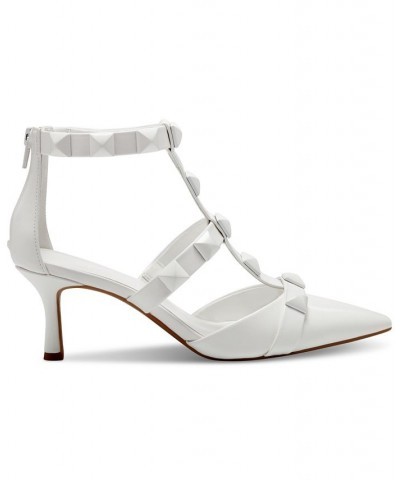 Women's Gilana Studded Dress Sandals White $53.73 Shoes