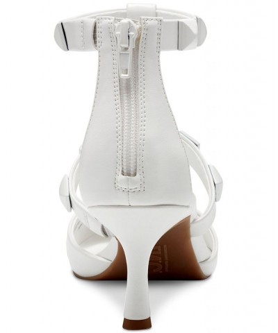 Women's Gilana Studded Dress Sandals White $53.73 Shoes