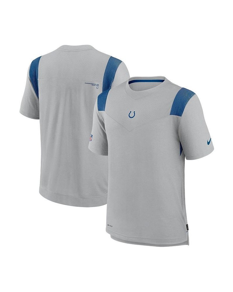 Men's Gray Indianapolis Colts Sideline Player Uv Performance T-shirt $37.09 T-Shirts